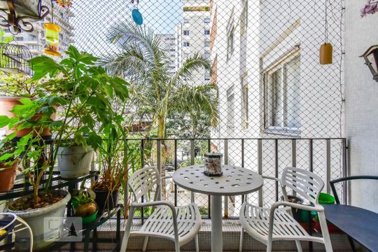 Varanda de apartamento para alugar com 3 quartos, 155m² em Jardim Paulista, São Paulo