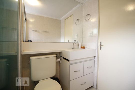 Banheiro de apartamento à venda com 3 quartos, 76m² em Vila Moraes, São Paulo