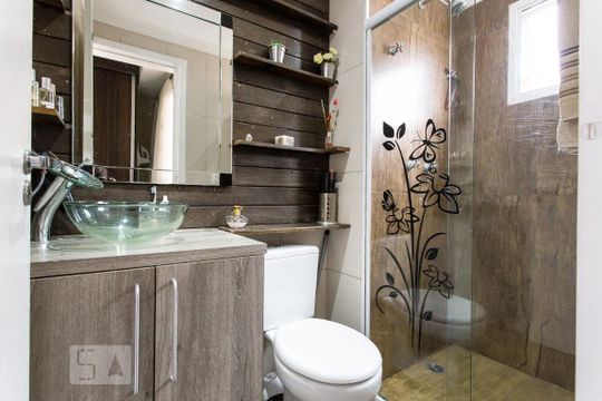 Banheiro da Suíte de apartamento à venda com 2 quartos, 122m² em Vila Carrão, São Paulo