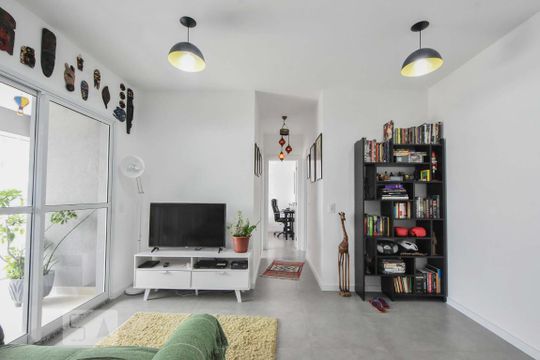 Sala de apartamento à venda com 2 quartos, 54m² em Chácara Santo Antônio (zona Sul), São Paulo