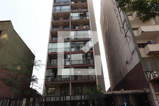 Fachada do Prédio de kitnet/studio para alugar com 1 quarto, 25m² em Centro Histórico de São Paulo, São Paulo