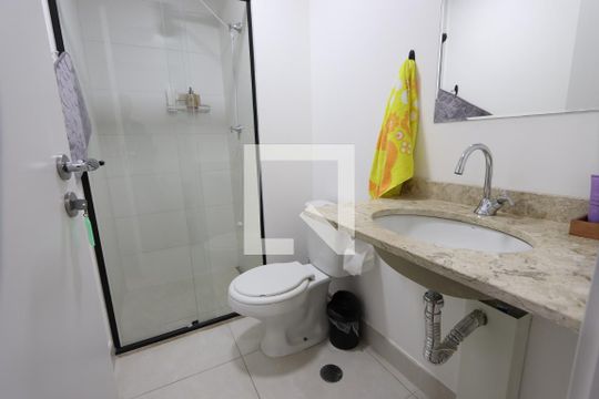 Banheiro de kitnet/studio para alugar com 1 quarto, 25m² em Centro Histórico de São Paulo, São Paulo