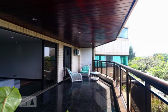 Varanda de apartamento para alugar com 4 quartos, 212m² em Recreio dos Bandeirantes, Rio de Janeiro