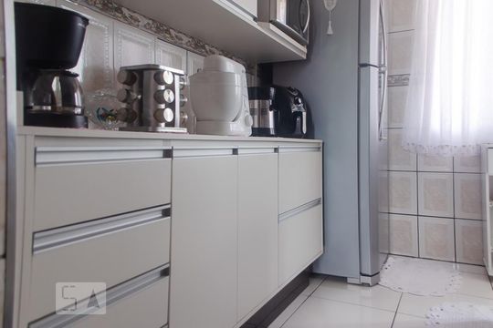 Cozinha de apartamento à venda com 2 quartos, 50m² em Fazenda da Juta, São Paulo