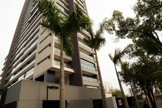 Fachada - Condomínio de kitnet/studio para alugar com 1 quarto, 37m² em Campo Belo, São Paulo