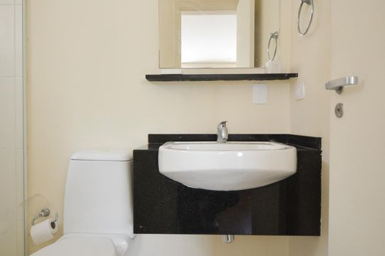 Cozinha de apartamento para alugar com 1 quarto, 27m² em Jardim Paulista, São Paulo