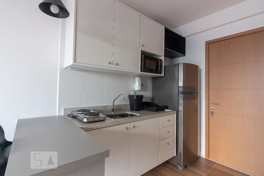 Cozinha de kitnet/studio à venda com 1 quarto, 34m² em Centro, Osasco