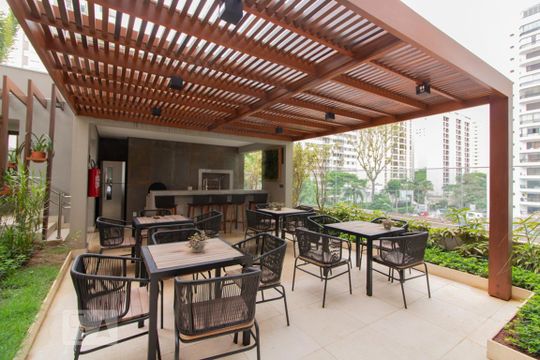 Área comum - Churrasqueira de apartamento à venda com 2 quartos, 72m² em Indianópolis, São Paulo