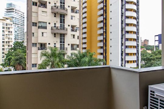 Varanda de apartamento para alugar com 1 quarto, 36m² em Moema, São Paulo