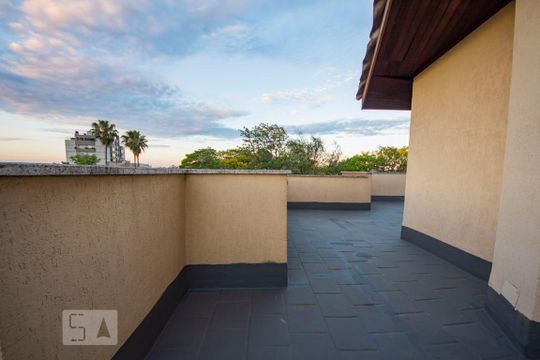 Varanda do Salão de festas de apartamento à venda com 1 quarto, 45m² em Cristo Redentor, Porto Alegre