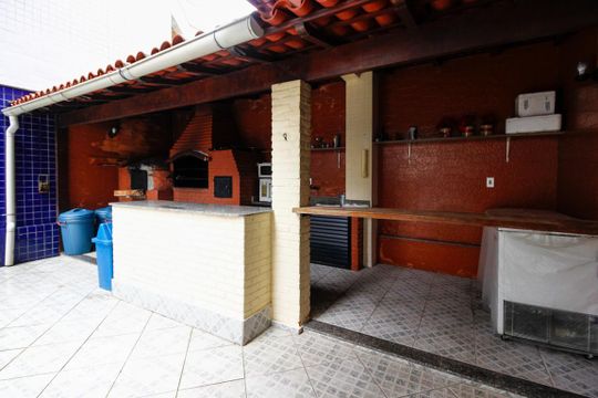 Área comum - Churrasqueira de apartamento à venda com 3 quartos, 190m² em Recreio dos Bandeirantes, Rio de Janeiro