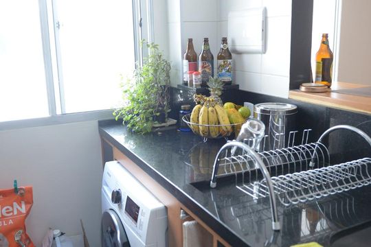 Cozinha de apartamento à venda com 2 quartos, 42m² em São José, Canoas