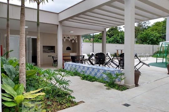 Área comum - Churrasqueira de apartamento para alugar com 2 quartos, 48m² em Jardim Monte Alegre, Taboão da Serra