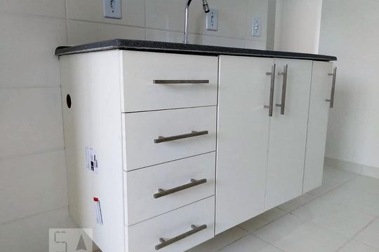 Cozinha - Armários de apartamento para alugar com 2 quartos, 48m² em Jardim Monte Alegre, Taboão da Serra