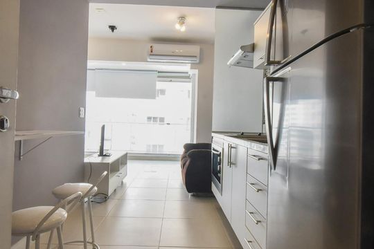Entrada do Studio de kitnet/studio para alugar com 1 quarto, 37m² em Brooklin, São Paulo