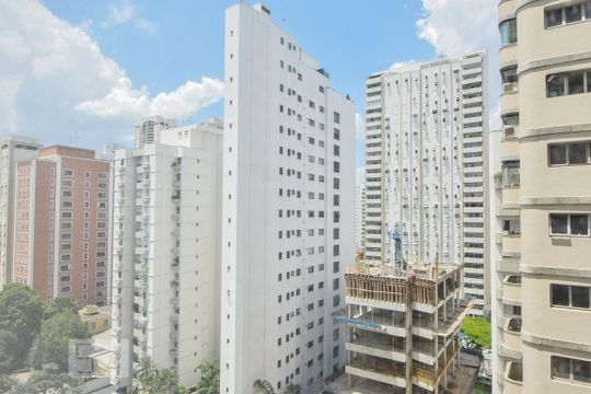 Vista de kitnet/studio para alugar com 1 quarto, 37m² em Brooklin, São Paulo