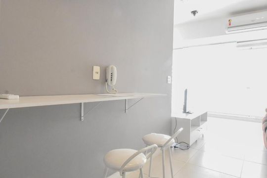 Cozinha de kitnet/studio para alugar com 1 quarto, 37m² em Brooklin, São Paulo