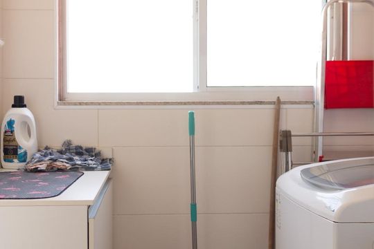 Área de Serviço de apartamento para alugar com 2 quartos, 65m² em Fundação, São Caetano do Sul