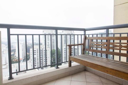 Varanda de apartamento à venda com 1 quarto, 61m² em Vila Andrade, São Paulo