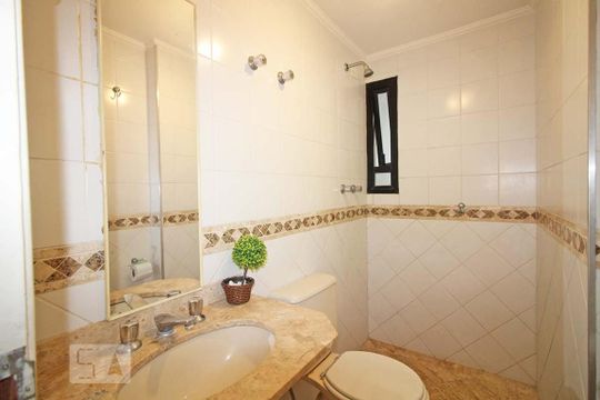 Banheiro Social de apartamento para alugar com 2 quartos, 82m² em Vila Progredior, São Paulo