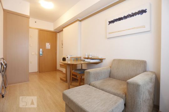 Sala e Copa de apartamento para alugar com 1 quarto, 30m² em Consolação, São Paulo