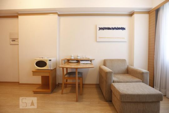 Sala e Copa de apartamento para alugar com 1 quarto, 30m² em Consolação, São Paulo