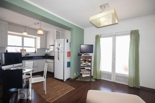 Sala de apartamento para alugar com 2 quartos, 92m² em Vila Andrade, São Paulo