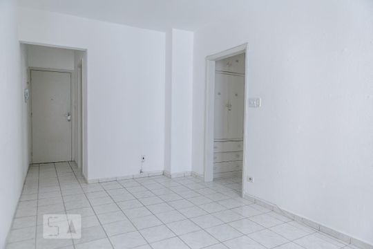 Sala de apartamento para alugar com 1 quarto, 60m² em Aparecida, Santos