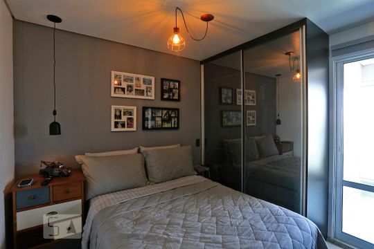 Quarto de kitnet/studio para alugar com 1 quarto, 43m² em Jardim Aeroporto, São Paulo