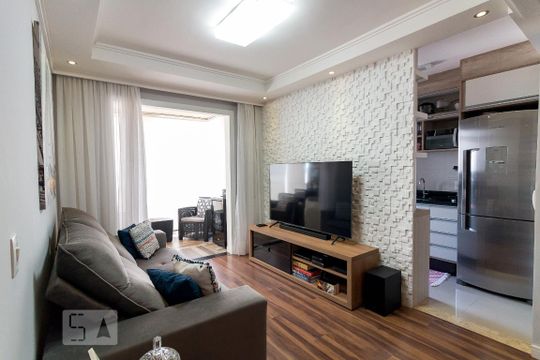 Sala de apartamento à venda com 2 quartos, 60m² em Picanço, Guarulhos