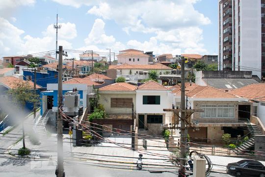 VISTA SALA de apartamento para alugar com 3 quartos, 77m² em Santa Teresinha, São Paulo
