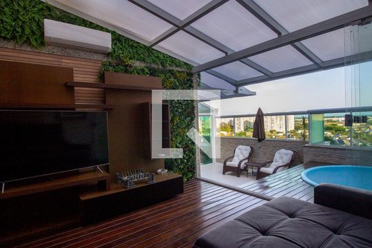 Sala de apartamento para alugar com 3 quartos, 131m² em Recreio dos Bandeirantes, Rio de Janeiro