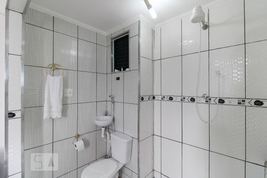 Banheiro da Suíte de apartamento à venda com 3 quartos, 78m² em Parque Fongaro, São Paulo