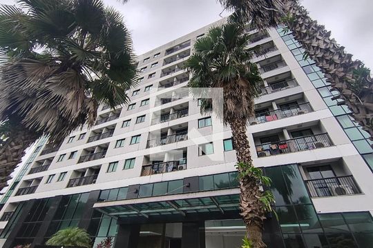 Fachada do Prédio de apartamento para alugar com 1 quarto, 36m² em Jacarepaguá, Rio de Janeiro