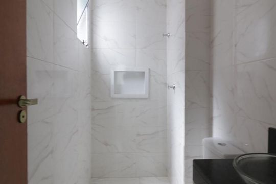 Banheiro Social de apartamento para alugar com 2 quartos, 39m² em Maranhão, São Paulo
