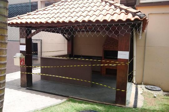 Área comum - Churrasqueira de apartamento à venda com 2 quartos, 52m² em Assunção, São Bernardo do Campo