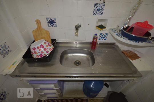 Cozinha de apartamento à venda com 1 quarto, 33m² em Centro, Rio de Janeiro