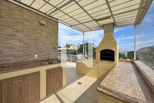 Varanda e Terraço de apartamento à venda com 3 quartos, 204m² em Recreio dos Bandeirantes, Rio de Janeiro