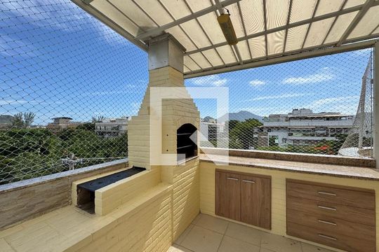 Varanda e Terraço de apartamento à venda com 3 quartos, 204m² em Recreio dos Bandeirantes, Rio de Janeiro