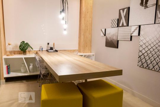 Sala de reunião  de apartamento para alugar com 1 quarto, 22m² em Sé, São Paulo
