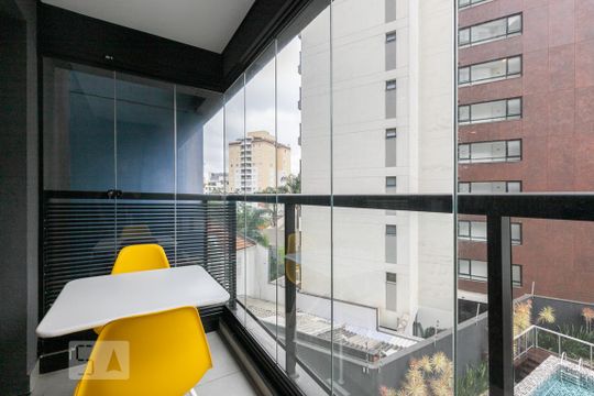 Varanda de kitnet/studio à venda com 1 quarto, 24m² em Vila Olímpia, São Paulo