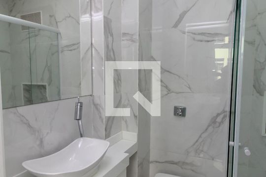 Banheiro da Suíte de apartamento à venda com 1 quarto, 40m² em Centro, Rio de Janeiro