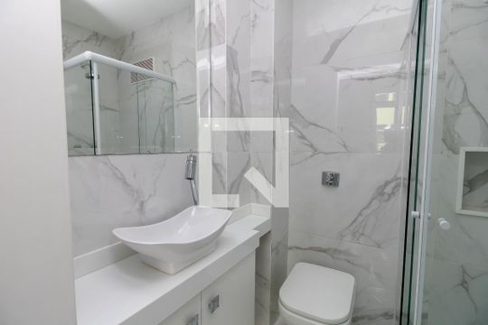 Banheiro da Suíte de apartamento à venda com 1 quarto, 40m² em Centro, Rio de Janeiro