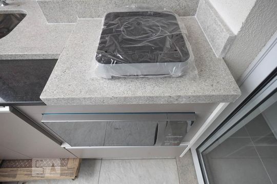 Detalhe da Cozinha de kitnet/studio à venda com 1 quarto, 48m² em Real Parque, São Paulo