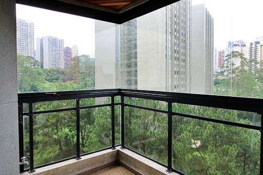 Varanda da Sala de apartamento à venda com 4 quartos, 190m² em Parque Bairro Morumbi, São Paulo