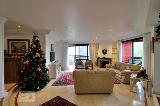 Sala de apartamento à venda com 4 quartos, 190m² em Parque Bairro Morumbi, São Paulo