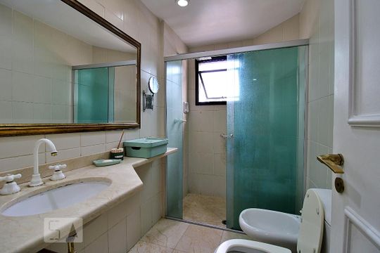 Banheiro da Suíte 1 de apartamento à venda com 4 quartos, 190m² em Parque Bairro Morumbi, São Paulo
