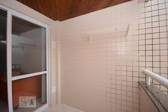 Varanda da Sala de apartamento para alugar com 1 quarto, 56m² em Cachoeira do Bom Jesus, Florianópolis