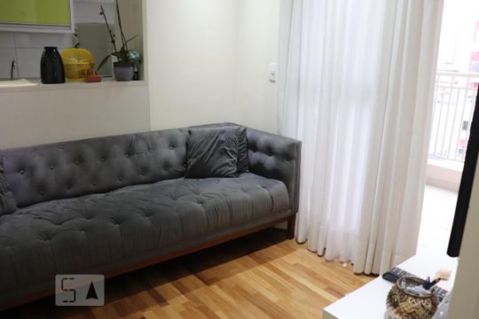 Sala de apartamento à venda com 2 quartos, 54m² em Vila America, Santo André