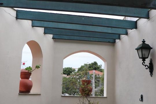 Varanda do Quarto Suíte 1 de casa à venda com 3 quartos, 420m² em Paraíso, Santo André